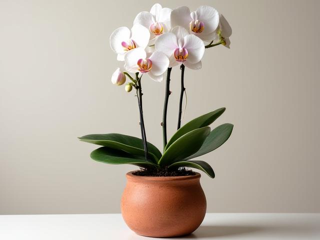 Orquídea Phalaenopsis en Maceta Terracota